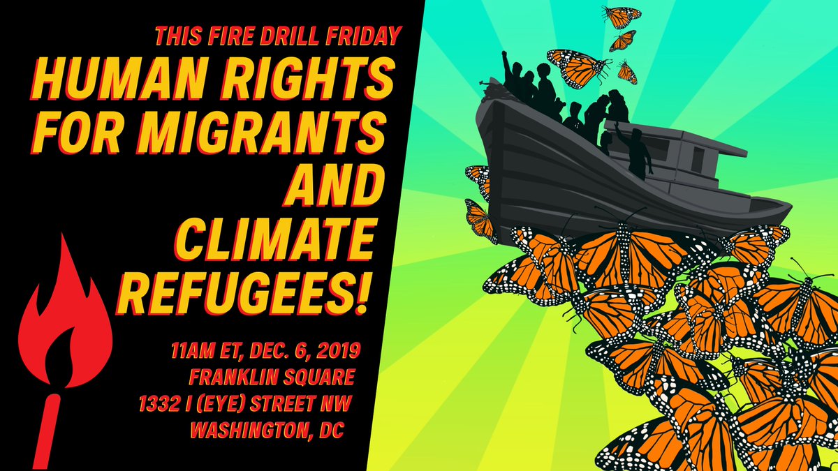 FireDrillFriday's tweet image. REMINDER: Join us TOMORROW in DC for week 9 of #FireDrillFriday 🔥! 

THIS WEEK’S THEME: Migration &amp;amp; human rights

WHEN: Friday, December 6th, 11AM ET

WHERE: Franklin Square (**Different location than previous weeks**)

firedrillfridays.com/events/migrati…