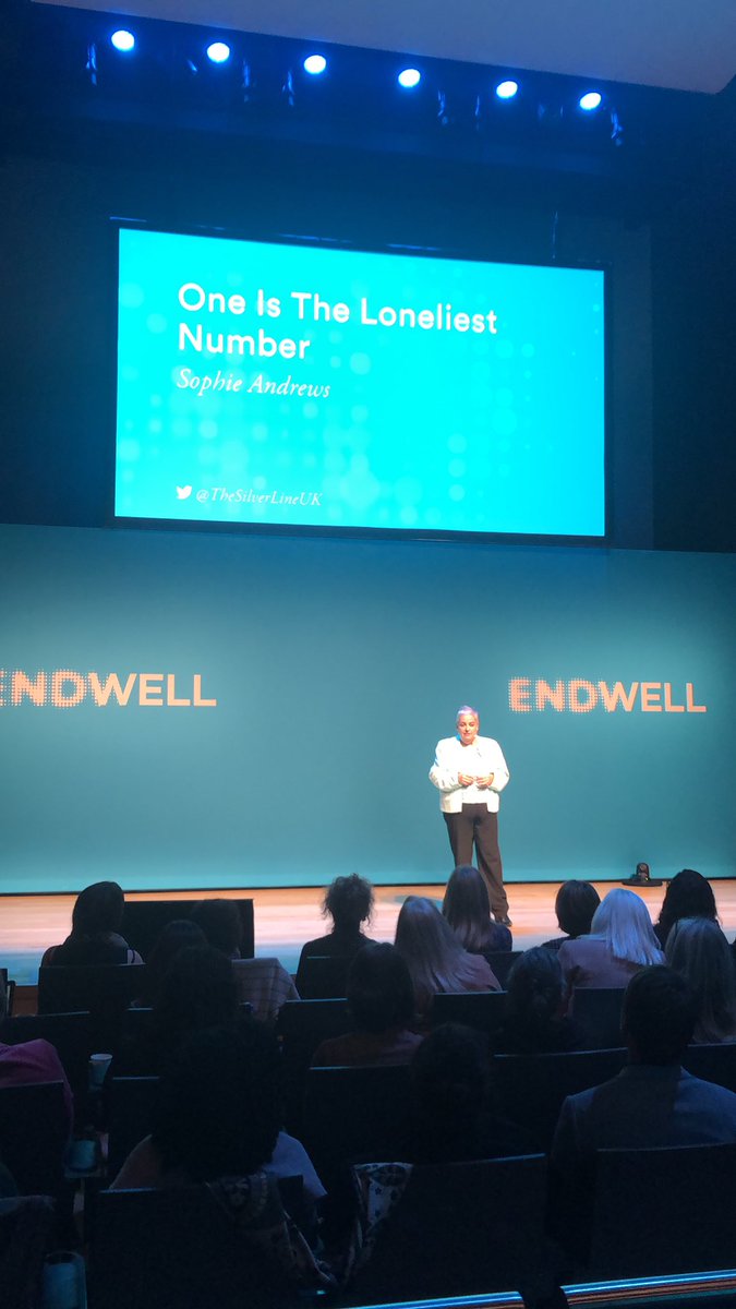 We need a Minister of Loneliness to tell us to say hello to our neighbor. —<a href="/TheSilverLineUK/">The Silver Line</a>’s Sophie Andrews #EndWell19