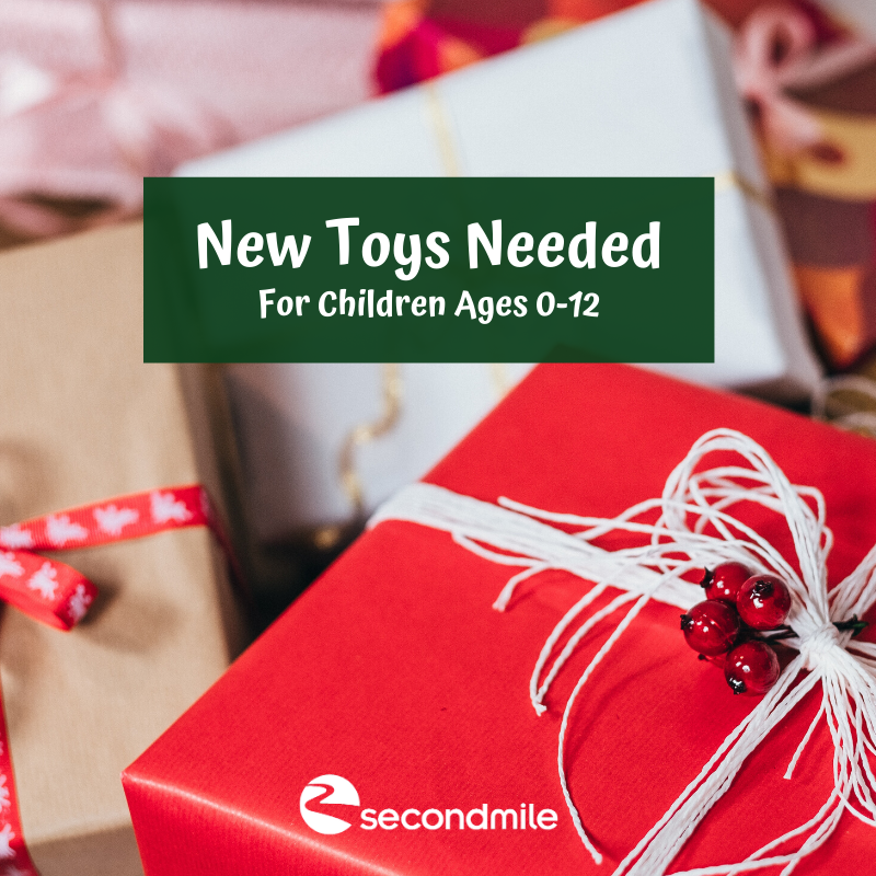 SecondMileFB's tweet photo. Second Mile is collecting toys (valued $15+) now through next week to help local families in need. Would you consider picking up a toy or two while you're out shopping? The greatest need is for ages 8-12, though toys for all ages are needed.

https://t.co/MN5ZxFAofp https://t.co/n4ZfuQWJ6j