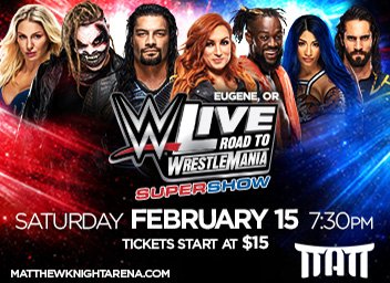 SabrinaW1993's tweet photo. Soooo this is happening and I can't contain myself. My hubby (He doesnt have twitter or IG) are so excited. Anyone got a time machine so we can fast forward time?! jkjk. @MattArena @BillySmith @jamescatfield @SuperstarWalk #WWELIVE #Supershow #RoadToWM #SuperstarFam https://t.co/VKMN9PacBb