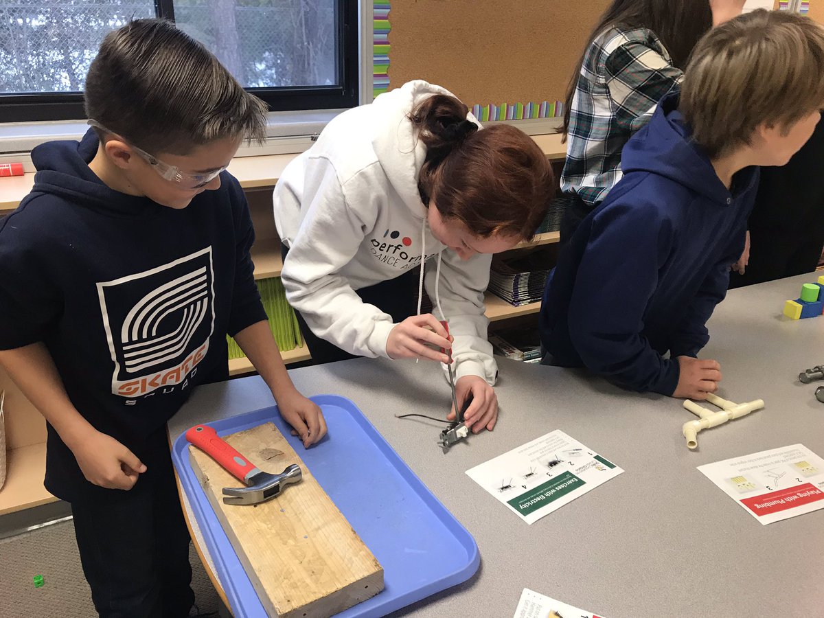 Thank you Mrs. Renusz for teaching the Grade 6’s about the tech and apprenticeship pathways. We had a great time! #taketech #oyap