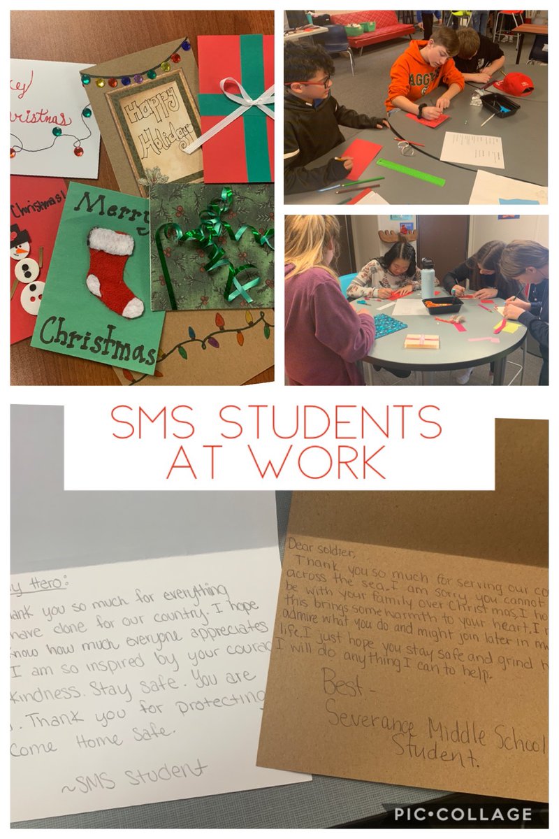 SMS empower students working on spreading the holiday spirit towards others in our community and overseas. #inspiRE4 #helpingourcommunity #gohawks #empower