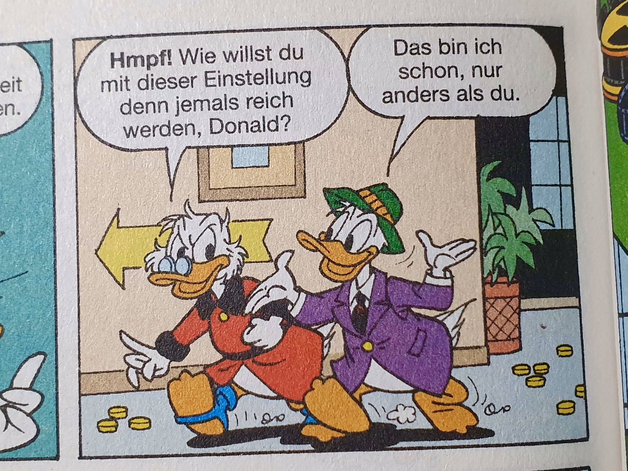 Onkei J ヨ叔父さん En Twitter Immer Noch Eines Der Tiefgrundigsten Und Meiner Liebsten Donald Panels Ltb Donald Dagobert Duck Weisheit
