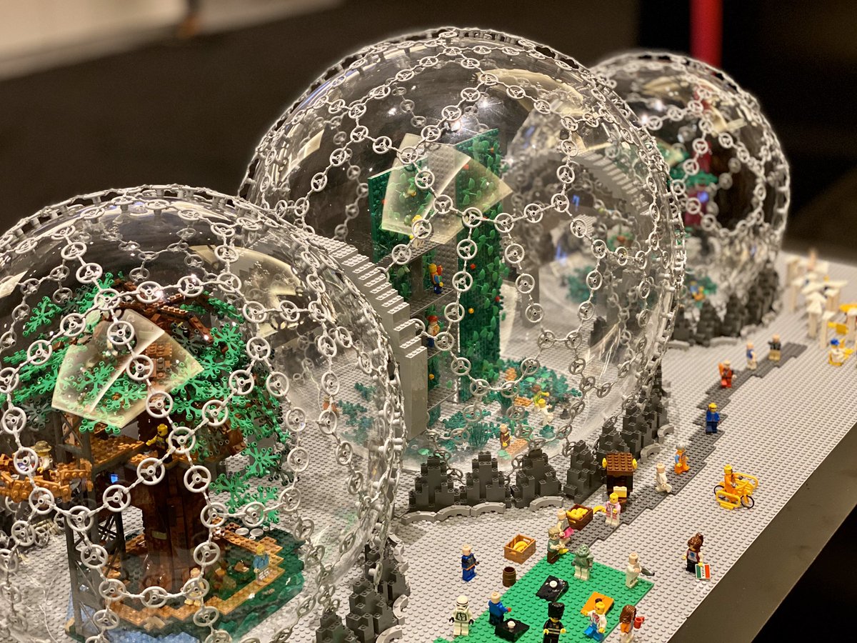 AWSEvents's tweet photo. Thanks @jasonburik from https://t.co/DASD3VKRF1 for the awesome  LEGO model of the Amazon Spheres you built at #reInvent over the course of 3 days. Our attendees have loved it as much as we have! https://t.co/lUdhH6b1Bj
