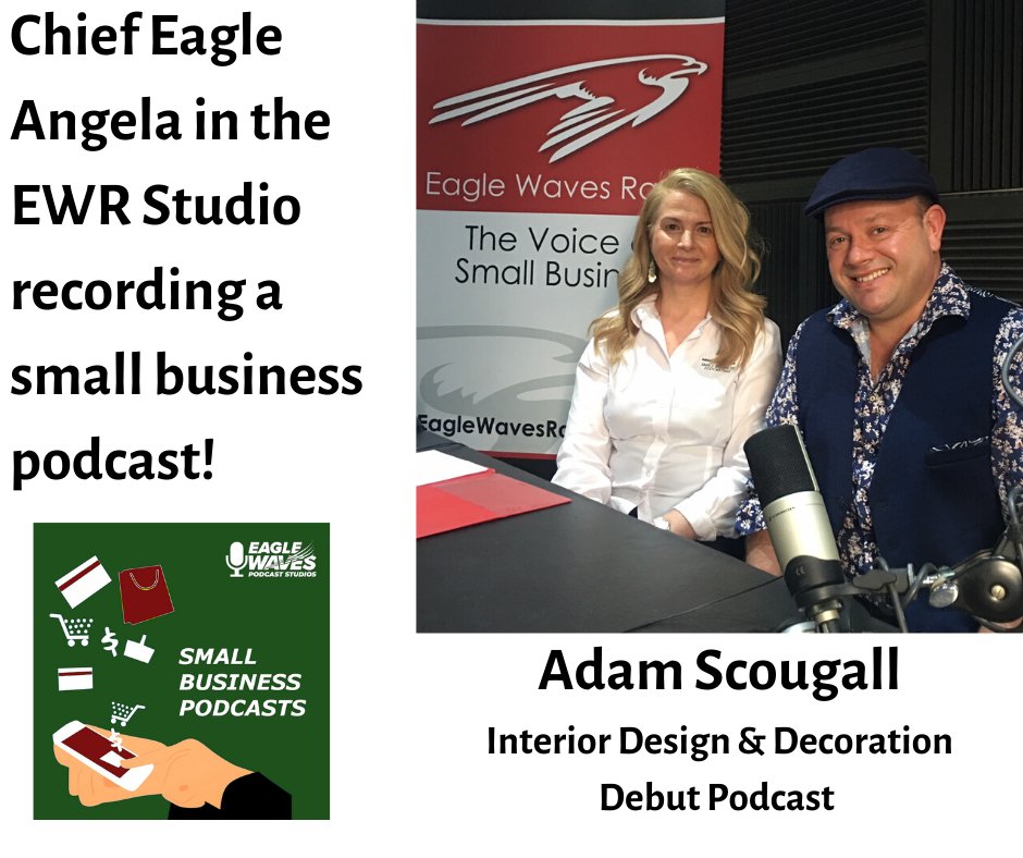 Chief 🦅 <a href="/AngelaVIVO/">Angela V.</a> recorded an episode for the #SmallBusinessPodcasts Channel coming to you shortly. <a href="/AdamScougall/">Adam Scougall</a> recorded his first #podcast in the EWR Studio. Great job Adam!
