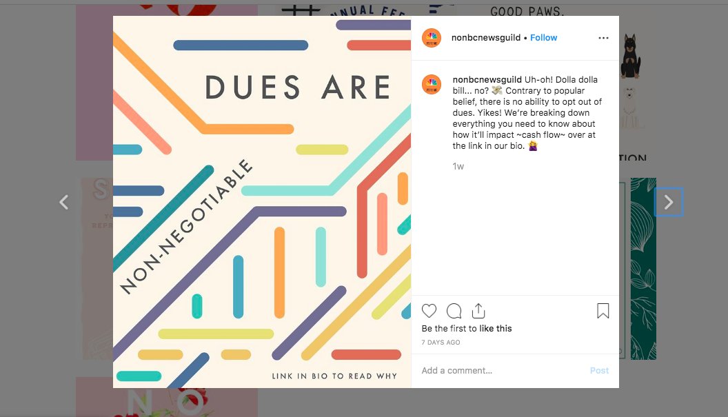 Max Tani On Twitter A Small Group Of Nbc News Digital Staffers Organized A Campaign Opposing The Union Push Here Are Some Of The Posts On The Anti Nbc Union Instagram Account Https T Co 9koed0w34q