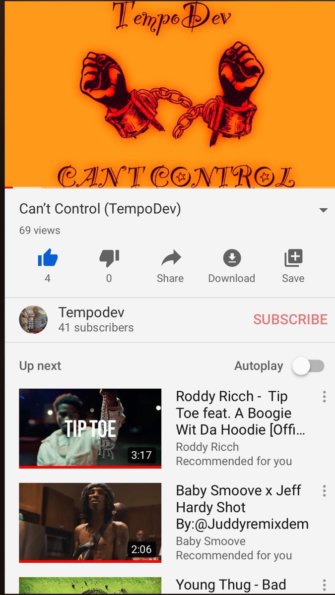 TDbeats_'s tweet image. CAN’T CONTROL 🤞🏾🔥 STREAMING EVERYWHERE ☢️  youtu.be/cLFZPTF-HvM #CANTCONTROL