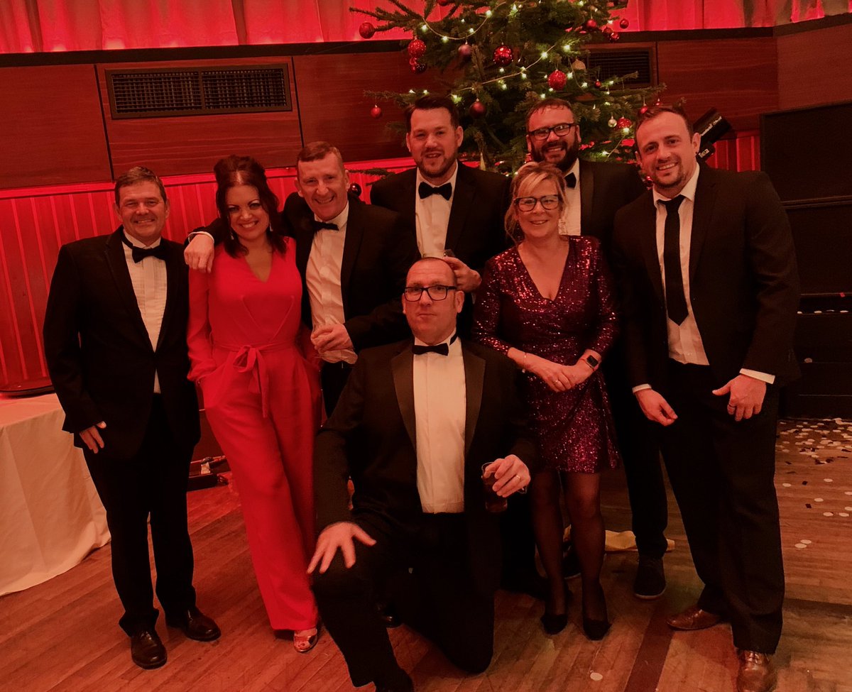 SteveRegenda's tweet photo. #WBA19 Wyre business awards. Lovely evening with my ⁦@my_maintenance⁩ collagues ⁦@TheRegendaGroup⁩ and a special night for ⁦@GillKellyMY⁩ winning Business woman of the year 2019 . Happy Christmas from these smiling faces https://t.co/mr0SJthVtX