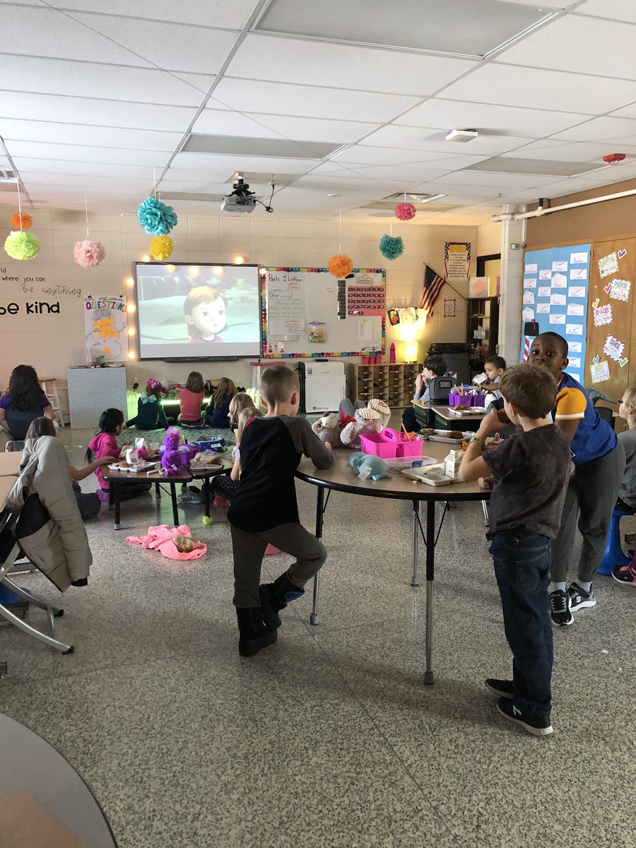 We got a bingo!! Lunch with a movie as a prize! Great job 2nd graders! #HTSpartans