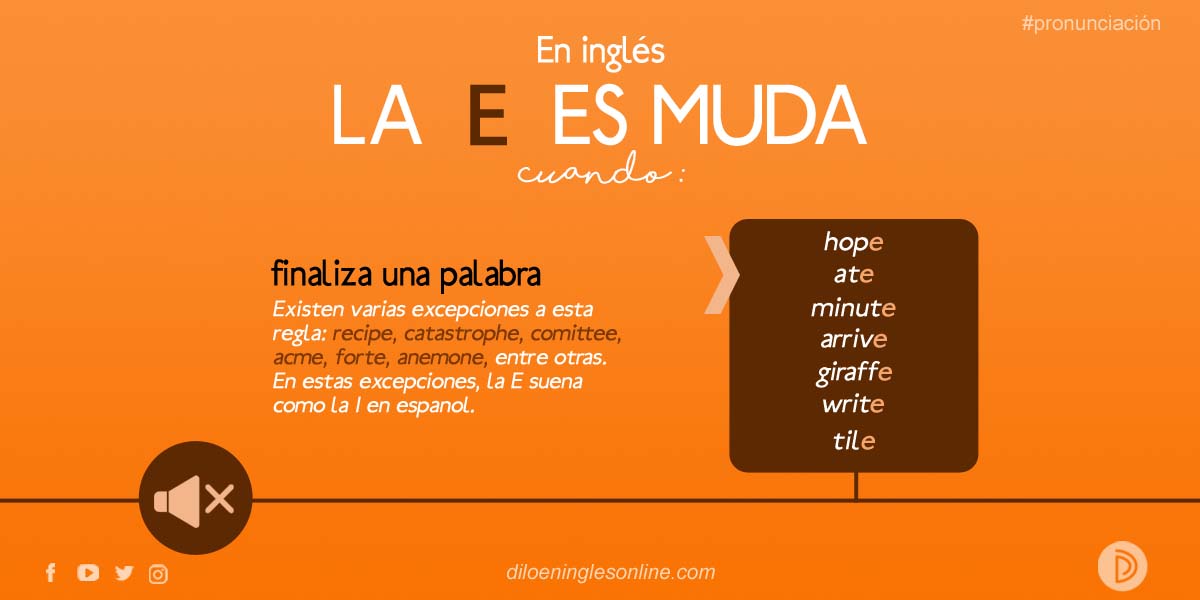 Dilo en Inglés on Twitter: "Con respecto a la pronunciación de la E lejos el error más frecuente es decir la marca NIKE como /naik/. La E final se dice como