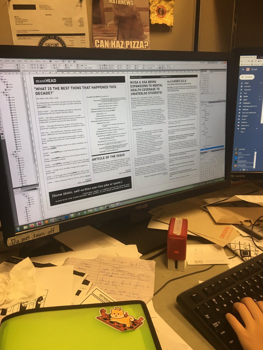 UWmathNEWS's tweet photo. In the true exam season spirit, the next issue of #mathNEWS is getting done exactly one day before it comes out. https://t.co/LVKXJ0ZkO9