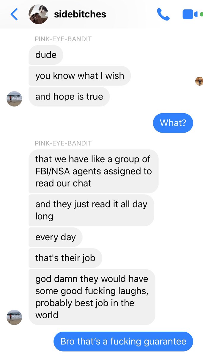 _GR3's tweet photo. Hereโs a small snippet of what itโs like to be in a God Tier Group Chat.
#Sidebitches #GroupChat #NSA https://t.co/ZUPwQpCHFk
