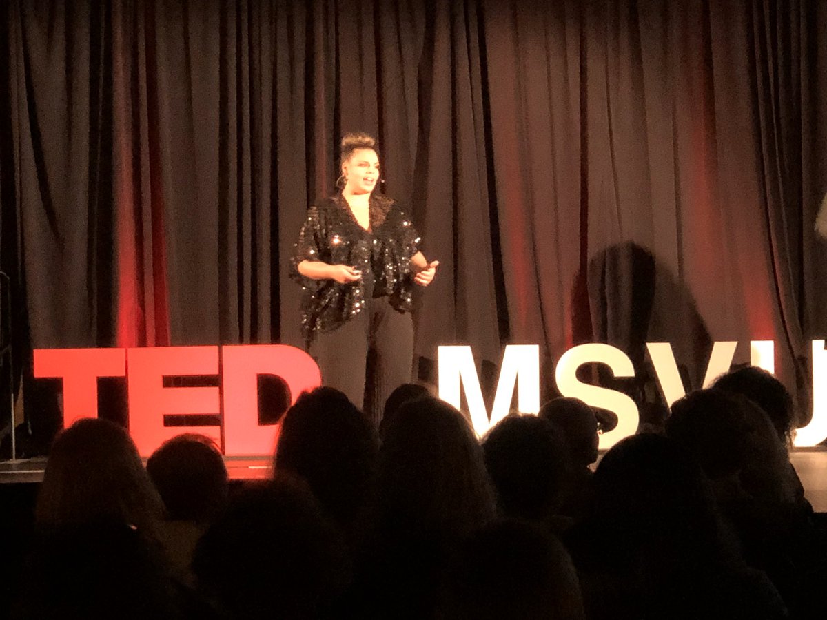 TEDxMSVU's tweet photo. @RajeanWillis talking about tuning into inner resiliency featuring stories from African Nova Scotian girls and women. #FearlessandForwardThinkkng #TEDxMSVU #TEDxAMI https://t.co/nBnIkLA3t8