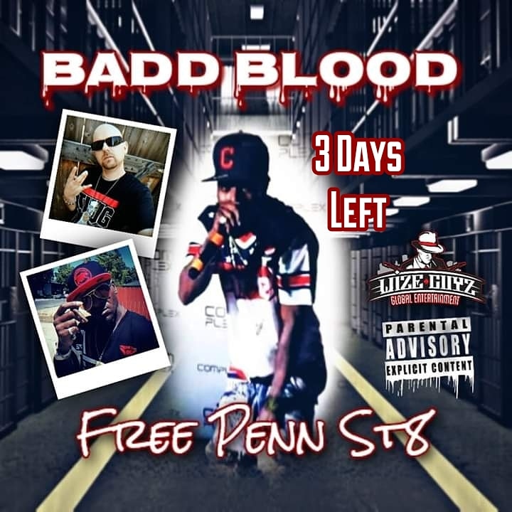 locdasmoke's tweet photo. 3 Days Left #FreePennSt8 #Album by #BaddBlood #ComingSoon #AppleMusic #Amazon #Deezer #GooglePlay #Spotify #Tidal #YouTube and more https://t.co/cRxSV8Op1K