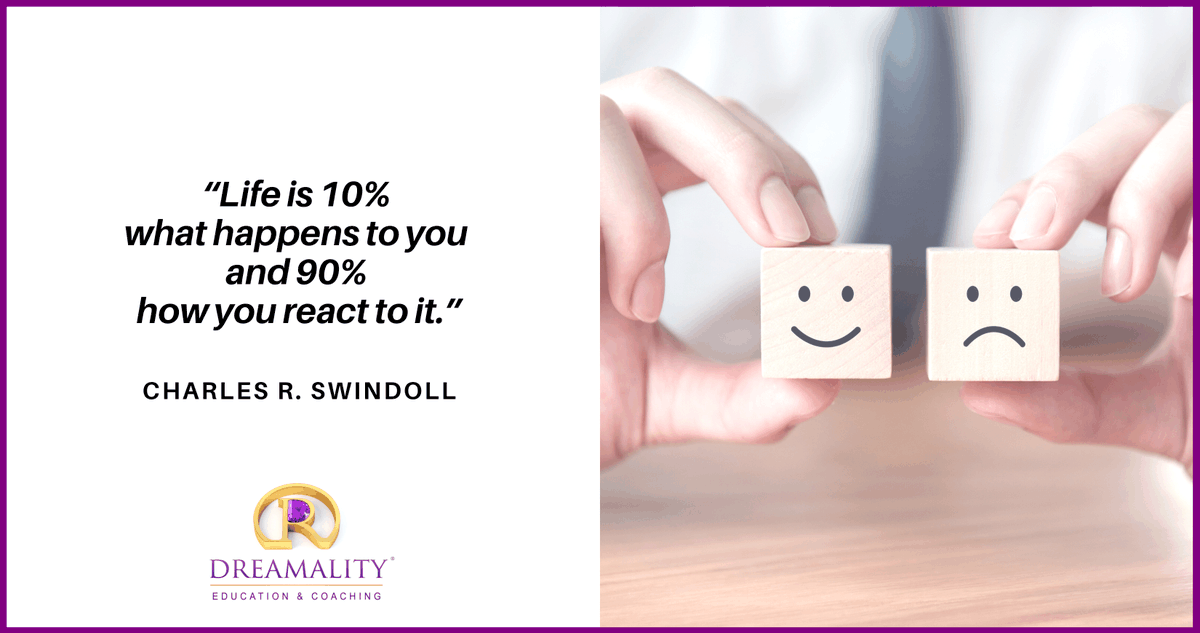 DreamalityCoach's tweet photo. “Life is 10% what happens to you and 90% how you react to it” – Charles R. Swindoll

#dreamality #education #coaching #transformation #personaldevelopment #selfimprovement #inspiration https://t.co/OWH9IYiW69