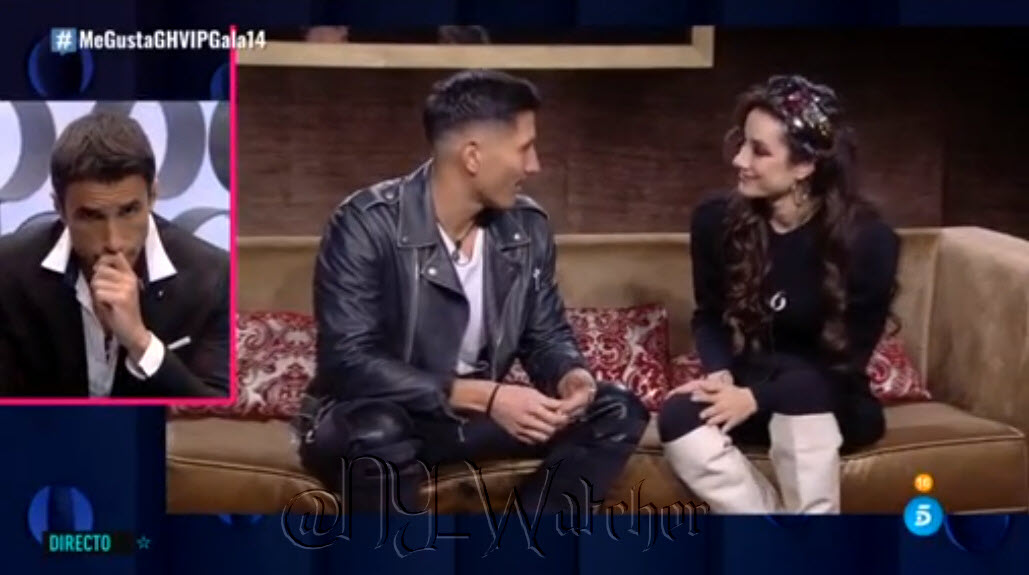 NY_Watcher's tweet photo. #GHVP Adara now gets to see and talk with Gianmarco after he just watched everything between her and Hugo - Now its Hugo's Turn to watch Gianmarco and Adara's Moment ๐ถ #GHVIP7 #VIPDirecto #MeGustaGHVIPGala14 https://t.co/L8mx9bAxEc