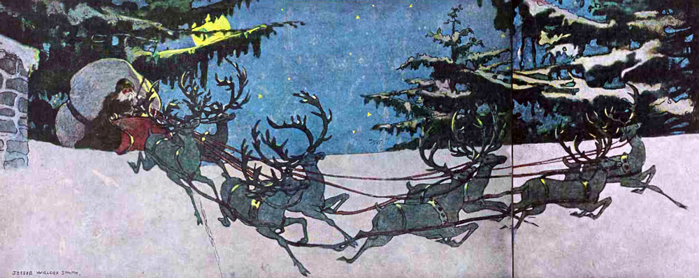 MuseeMagica's tweet photo. クリスマスのおまじない。この季節、夜空に向かって唱えるのです。

ダッシャー、ダンサー、プランサー、ヴィクセン
コメット、キューピッド、ダンダー、ブリクセン

サンタのそりを引く八頭のトナカイたちの名前です。間違えずに言えたら「なにかいいこと」があるのであります。 https://t.co/uXEV1LQcb7
