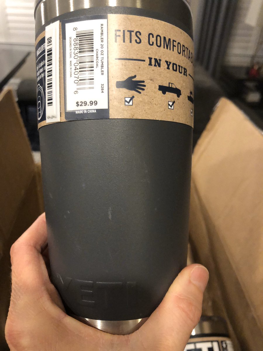 lilcox1981's tweet photo. @dickssportingss @dickssporting this is how my @YETICoolers arrived today?!? All scratched up, and just thrown in a box. Next time I’ll just order from the distributor directly 👌🏻 https://t.co/p7TXJsXjI9