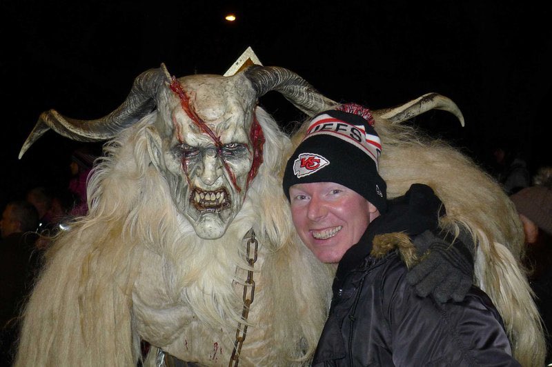 cwotd's tweet photo. Happy Krampusnacht! The most METAL holiday besides Halloween! I highly suggest attending a “Krampus Run” at least once in ur life like @KristinChristy &amp; I did in 2016 in Salzburg Austria, it was incredible! I also suggest watchin the @Mike_Dougherty classic @KrampusMovie tonight! https://t.co/FE6tzXEaMw
