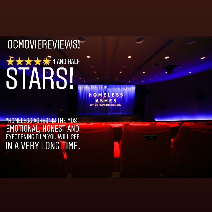 Homeless Ashes is getting great reviews thanks to OC movie Reviews!