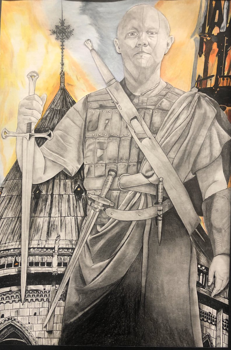 gwatavincent's tweet photo. Congratulations to Rock Hill High’s Anna Newton and Joshua Lind on receiving 1st and 3rd place at the Yorkville art show.#rhhs https://t.co/Nv2IClew1A
