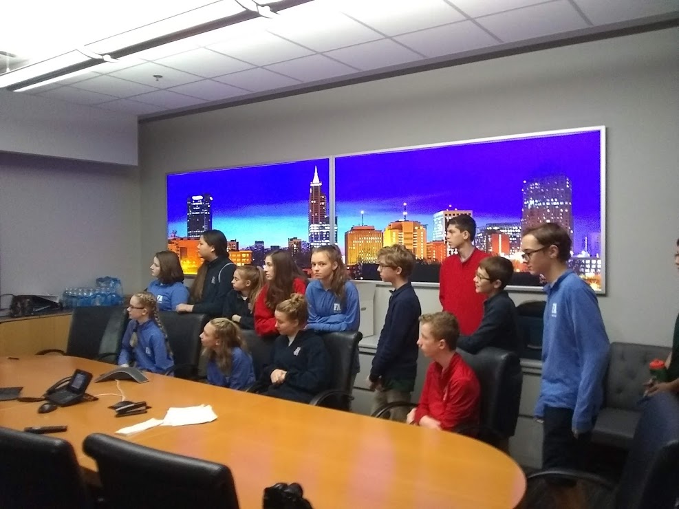 BrancaccioDavid's tweet photo. @RupintaABC11 Thank you for giving Franklin Academy News Production Students a tour of ABC 11. We learned a lot and appreciate your time. https://t.co/S9m1BmcG7f