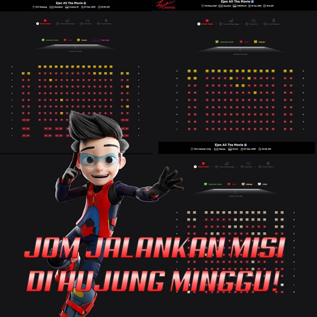 Thank you Ejens for your awesome support! 🥳
Complete the EjenAli The Movie mission with your friends and family this weekend at your nearest cinemas now!

ACT IMMEDIATELY!

#MisiSerbuPawagam #MisiTontonEATM #NoSpoilers #NoRecording #aniMY