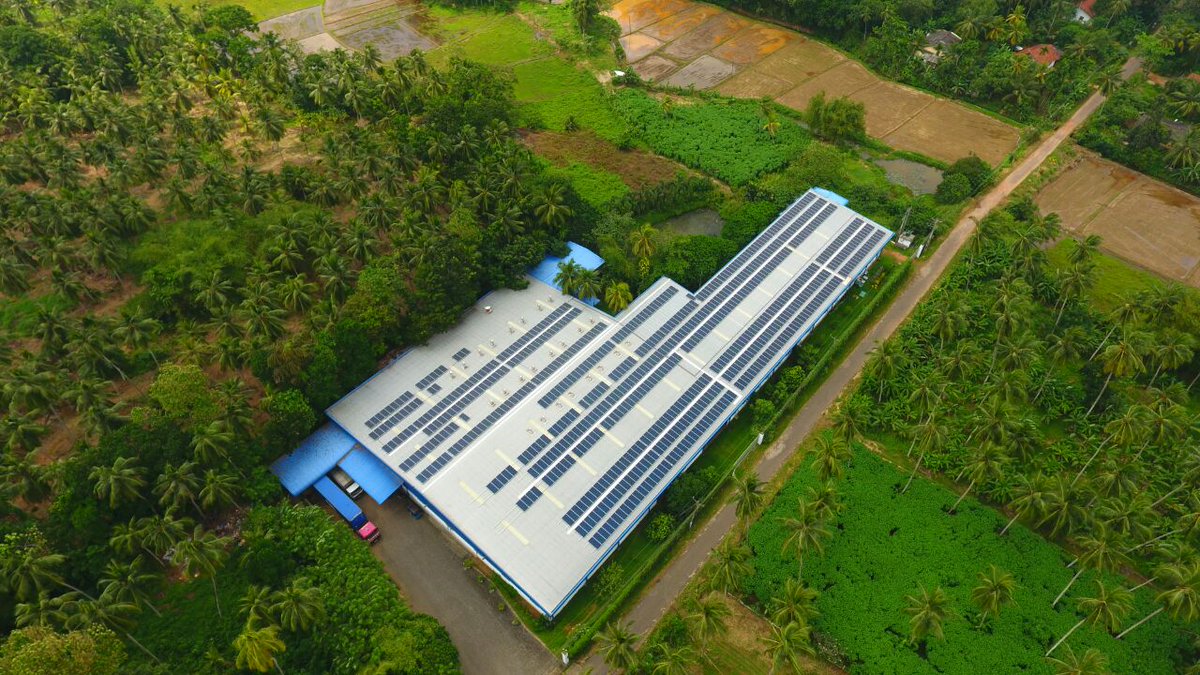 Hayleys Solar was privileged to cater to a solar paneling requirement with a capacity of 250 kWp for MSH Packaging in Weliweriya, accounting for tons of CO2 savings per annum, and generating and delivering to the CEB Grid. #Fentons #HayleysSolar #Solarpanels #MSHPackaging