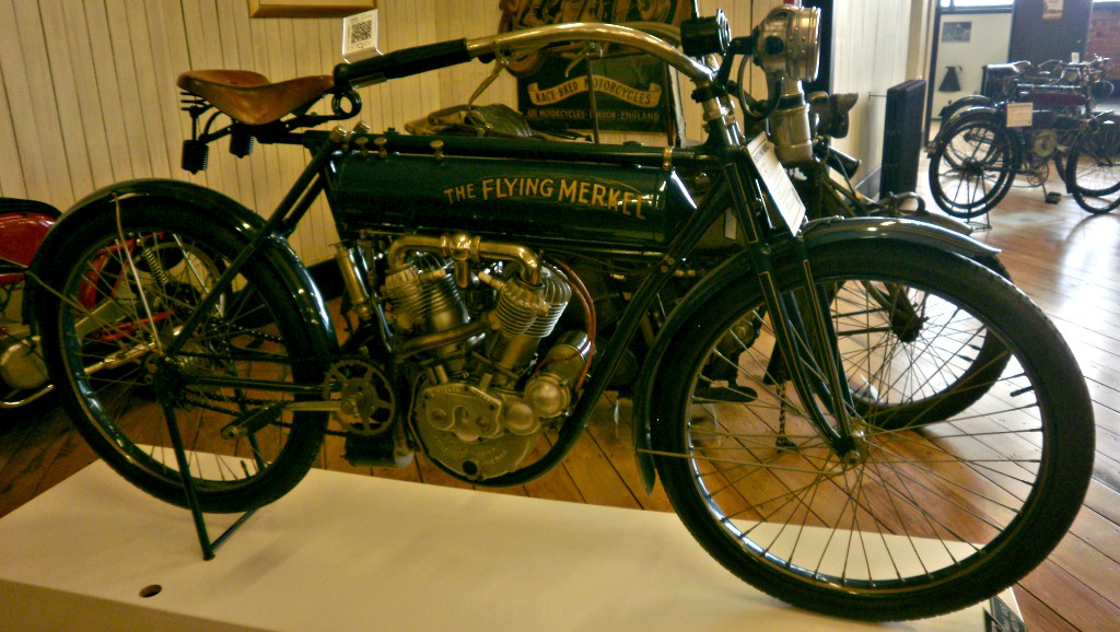20 of the most stunning #bikes in the Motorcycle Mecca Museum in New Zealand | 🖤 12. Flying Merkel 1912, 980cc V Twin. You can time travel just by looking at this gorgeous thing!