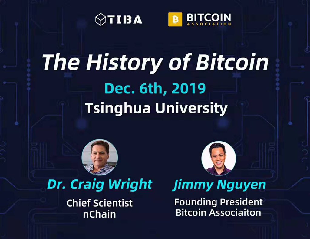 Craig Wright autographs Bitcoin whitepaper at Tsinghua University in China