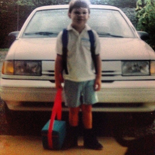lukecombs's tweet photo. My first day of kindergarten when I was five years old… #RefrigeratorDoor https://t.co/2AM941c8DP