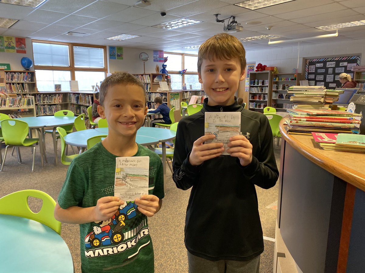 Ledgeview_Lib's tweet image. The first 2 authors and illustrators of the school year!! I cannot wait until they share with the class next week📝📝@KristenCottrel5 @AngelaWojtecki #ledgeviewauthors #ledgeviewlibrary