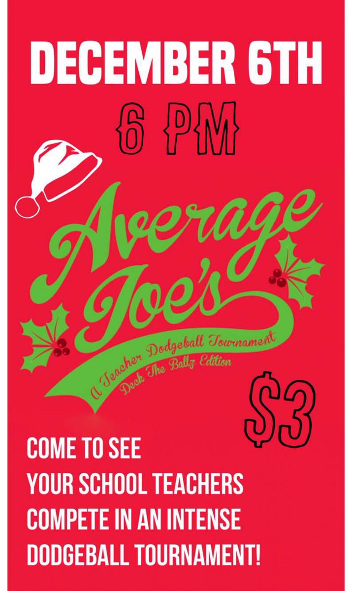 GilbertStuCo's tweet photo. TEACHER DODGEBALL IS TOMORROW @ 6 PM! 12 Games for $3!!! https://t.co/DobAKJk4Ct