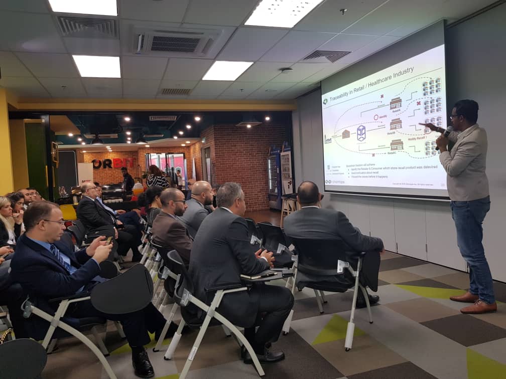 chaintopeglobal's tweet photo. Chaintope was privileged to host members of the Egyptian Banking Institute in Orbit recently sharing with them solutions in the Supply Chain, Energy, &amp; the Fintech space. A total of 24 participants representing various banks in the Middle East were present. #techstartups https://t.co/i9EvCEG8l9