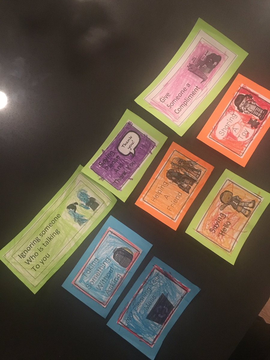 Today I taught my Kindergarten's the difference between being kind and unkind through a scavenger hunt in the classroom to find these clues ☺️ and of course we ended with a little colouring practice! 🖌 #unbced