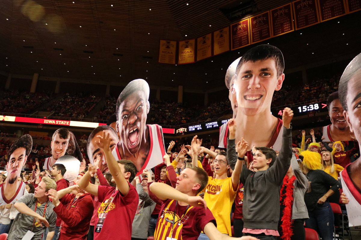 CycloneAlley's tweet photo. Here's some sights from last night's win! Let's bring the magic this Sunday against #16 Seton Hall! #DefendHilton https://t.co/ueHb1QQJei