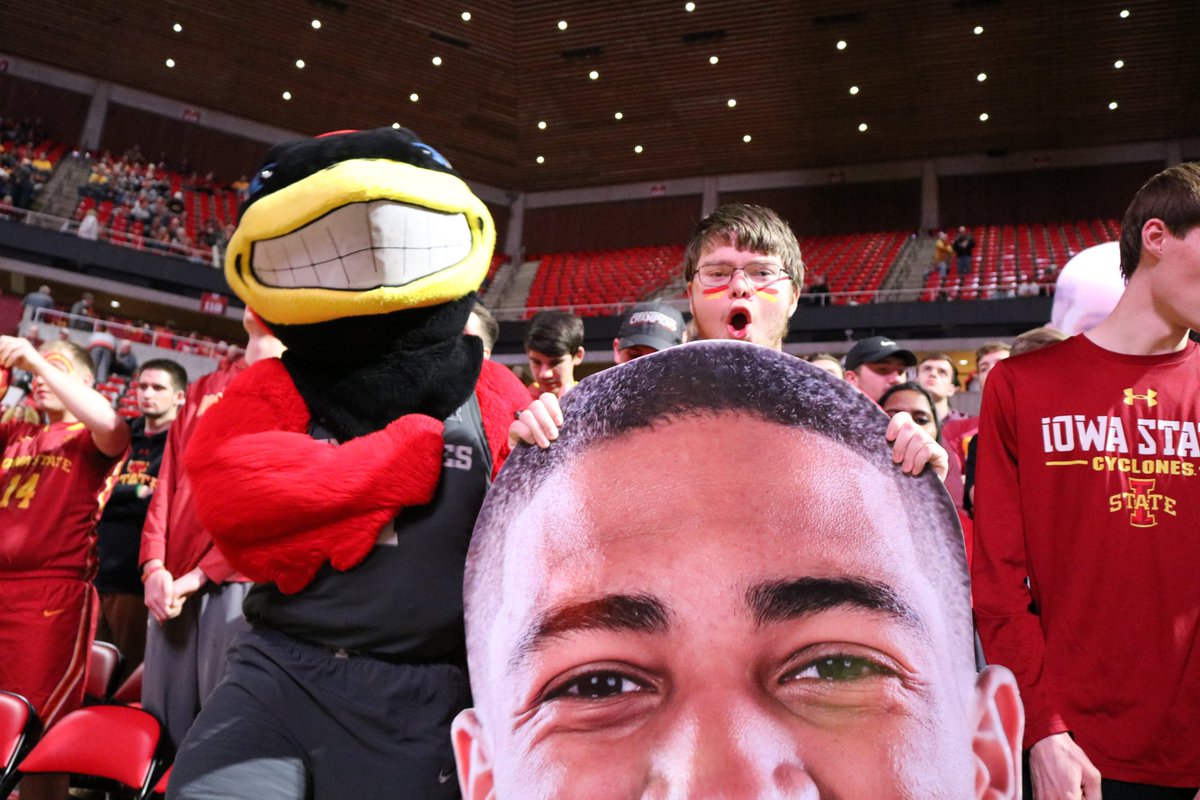 CycloneAlley's tweet photo. Here's some sights from last night's win! Let's bring the magic this Sunday against #16 Seton Hall! #DefendHilton https://t.co/ueHb1QQJei