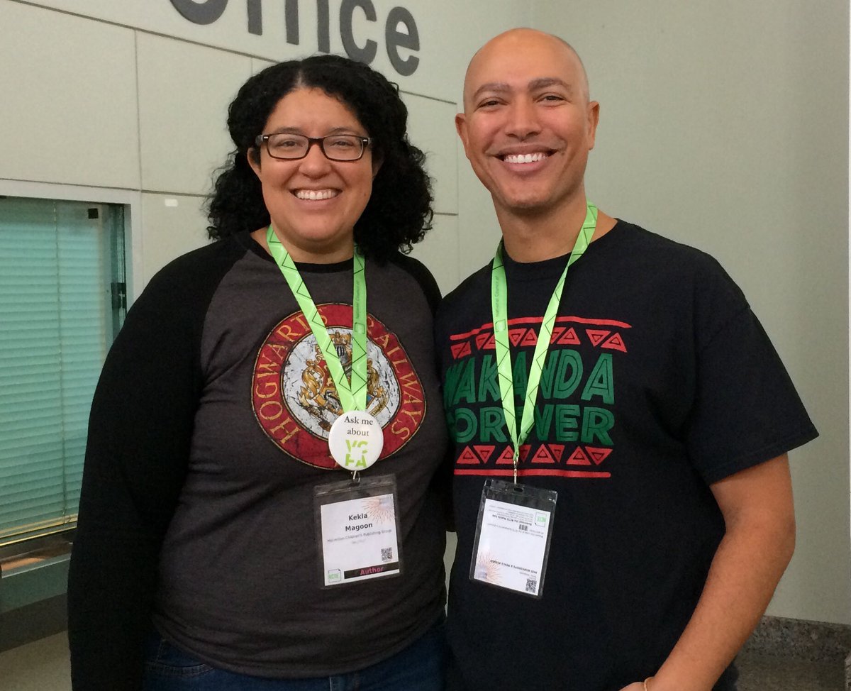 For you who’ve paired The Season of Styx Malone with Tight. Found this treat during my pause from grading student papers. @KeklaMagoon & I at #ncte2019.