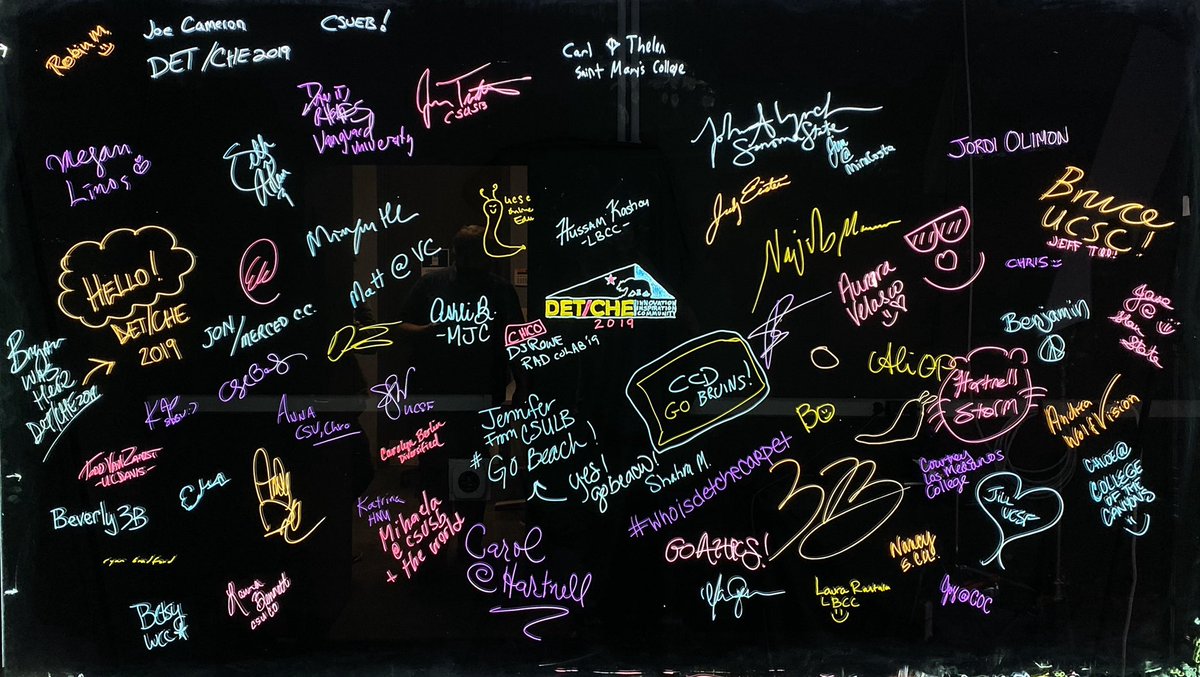 robin_martin's tweet photo. Hope everyone enjoyed the UC San Diego campus tour. Thanks for tagging our learning glass! #detche19 https://t.co/6ohk8fwBuA