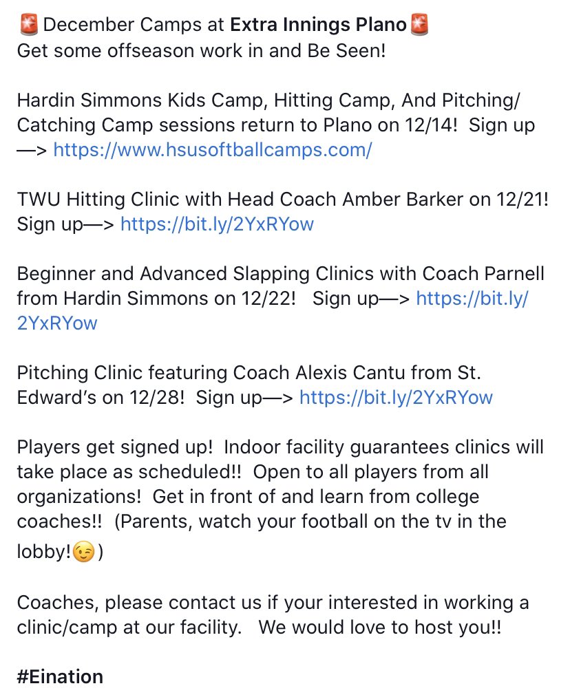 EI18UGold's tweet photo. Don’t miss out on some camps and clinics this month!! Sign up here:
https://t.co/7upvByFqDw and here: https://t.co/4wQuhVVgLh
#Eination https://t.co/Bjb7BkQwXj