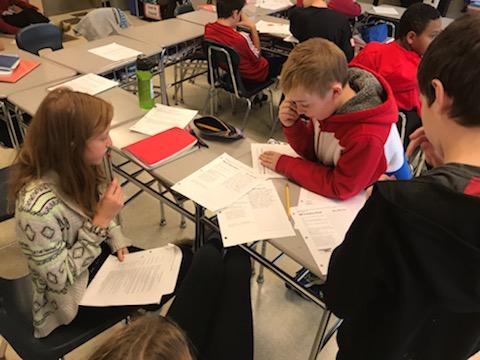 Mams_7Gold's tweet photo. Students connected with A Christmas Carol by rewriting holiday songs to fit the character traits of Scrooge. Students worked in groups to rewrite and present their Scrooge Carols for the class https://t.co/c5TFDMzOwD