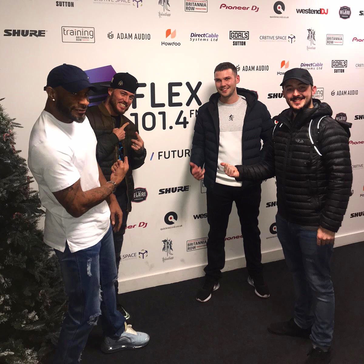 LukeHotch's tweet photo. Flex Fm 101.4 Fm Vibes .. Marcus nasty Flexmas Shenanigans https://t.co/PmeXZQJ2iQ