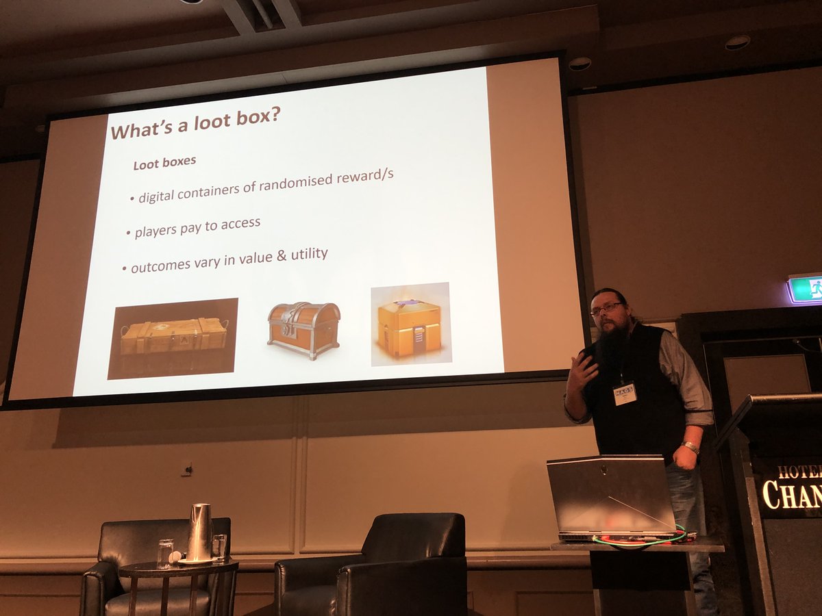 Dr <a href="/jamessauer/">James Sauer</a>  from <a href="/UTAS_/">University of Tasmania</a> talking about video games, #gambling and limit setting. Combining his expertise in cognitive #psychology with his passion as a #gamer

#NAGSconference #gaming