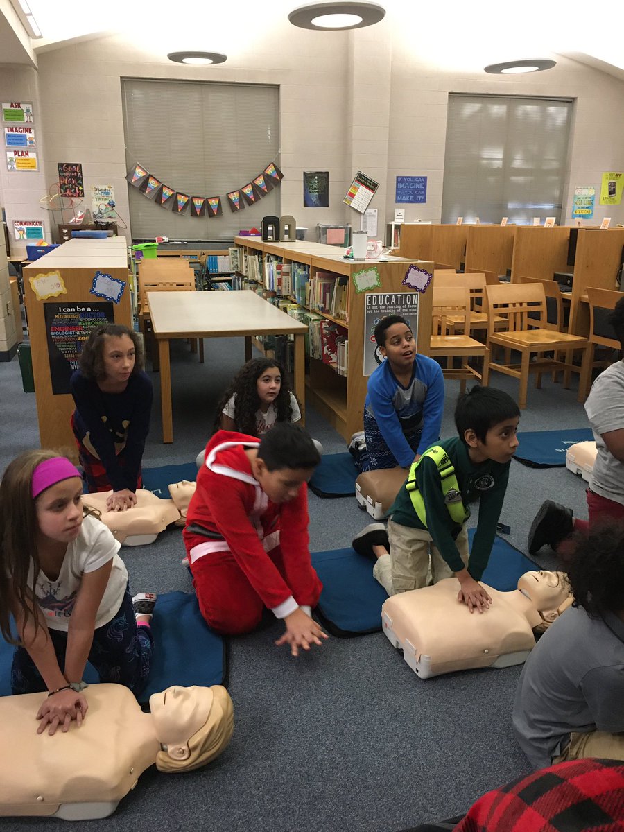 careylee324's tweet photo. Thanks to Meridian Health for teaching our 5th graders how to do CPR. #AAAlbelementary #wcmm https://t.co/DigChTJ8gL