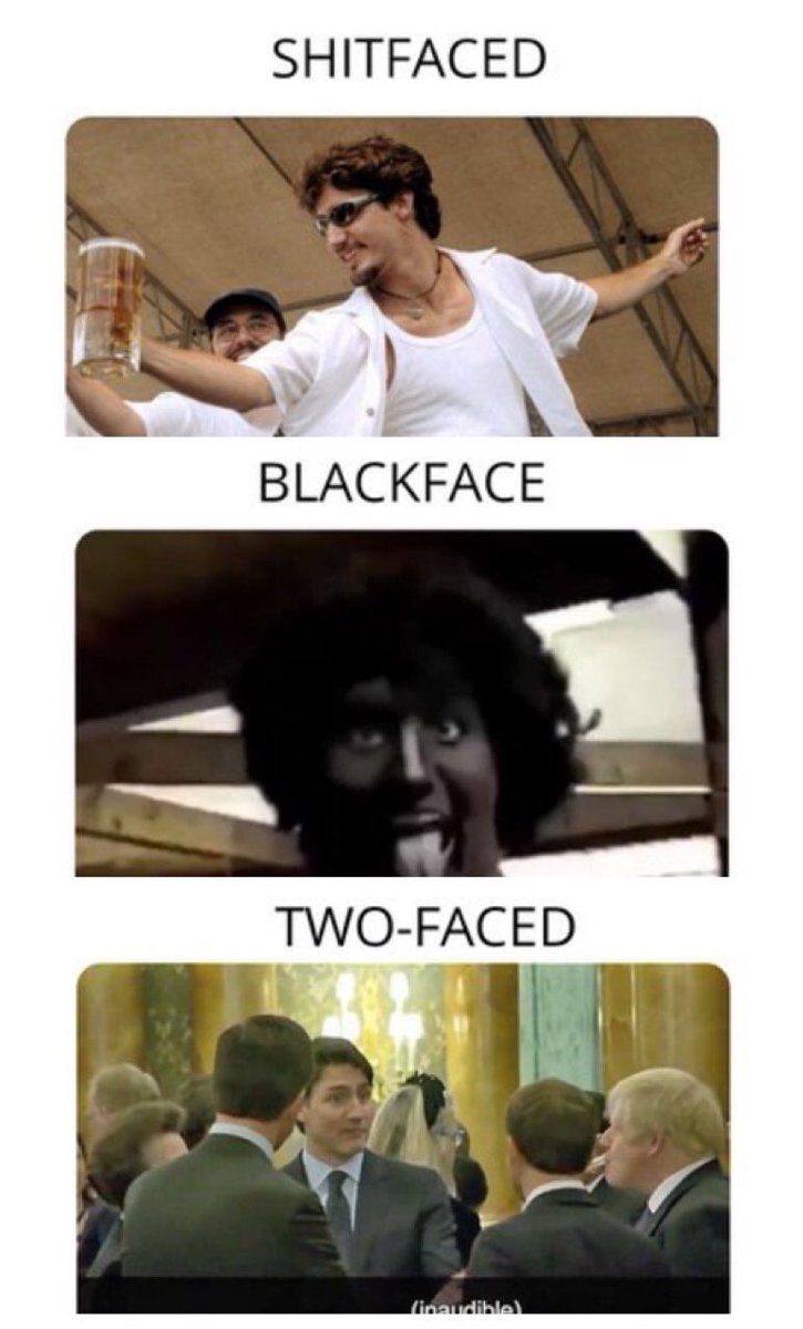 kenzie8888's tweet photo. So ya, @JustinTrudeau is actually #ThreeFaced not #TwoFaced https://t.co/bRwXPzYCGD