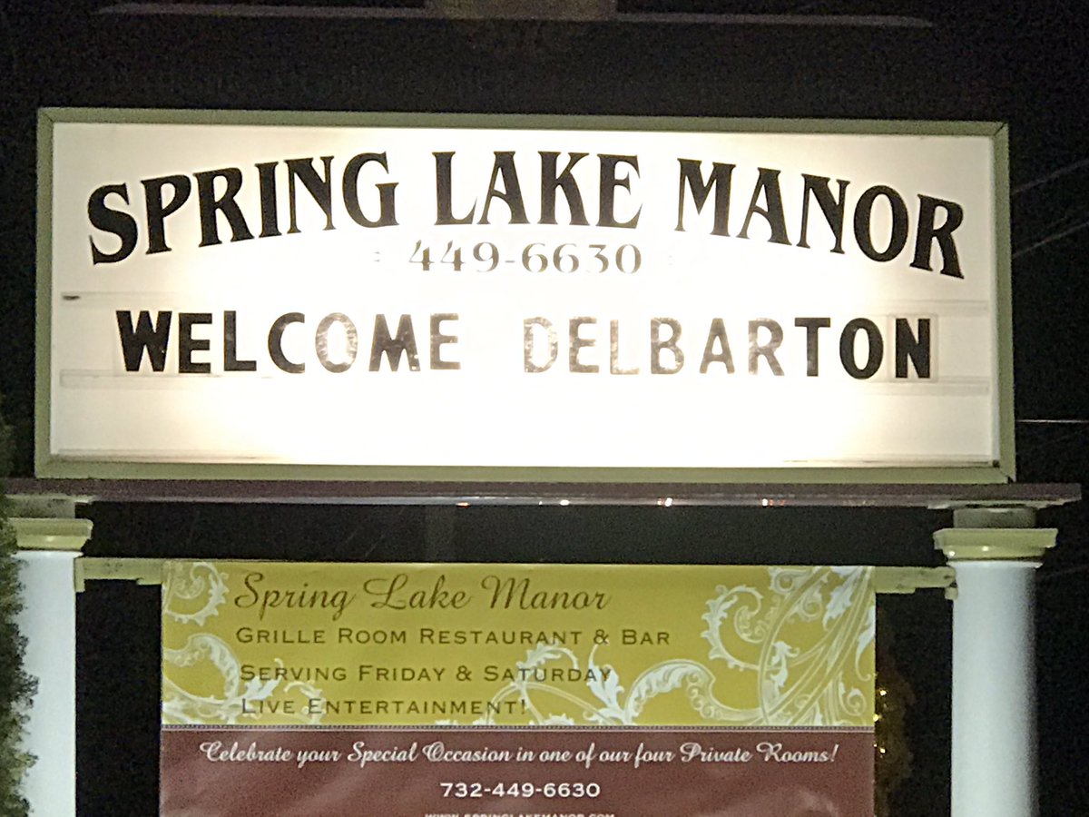 Delbarton's tweet photo. Delbarton alumni celebrate Christmas a tad early tonight at Spring Lake Manor — join us for some holiday cheer! #delbartonalumni #brotherhood https://t.co/kHOvAfmdRT