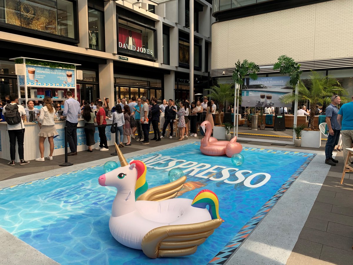 Come on down to Exchange Square before 4:30pm and relax by the pool with a free iced coffee from @NespressoAU's new limited edition Taste The Australian Summer range. 🥤🦄
#NespressoOverIce