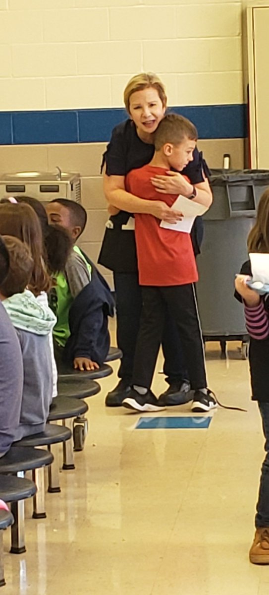 Our kindness elf, Buddy, has arrived! These sweet firsties worked so hard on their letters. One little girl even said her heart was "fluttering" before delivering her note. We are SO so thankful for our hardworking lunch ladies ❤ <a href="/WoodstockEleme1/">Woodstock Elementary School</a> <a href="/CcsdCares/">CCSD C.A.R.E.S.</a>