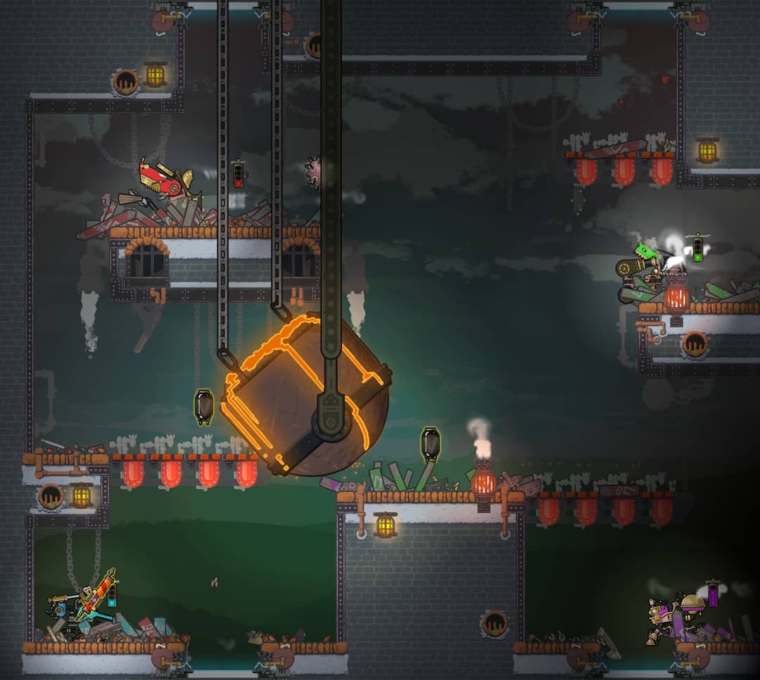 ClayCoded's tweet photo. Smelter - retracting molten moulds . Dimming lights. Swinging smelter bowls. BOUNCING LASERS?!
"Nation Breakers: Steam Arena" on STEAM now!
#action #steampunk #platformer #retrogames #develeopment #indiegames #gamedevelopment #gamedev #indiegames #indiedev https://t.co/hxGbHg2OCA