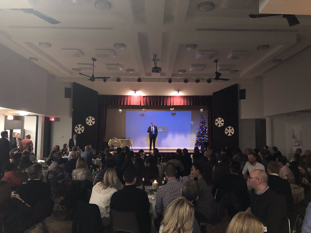 JohnTory's tweet photo. Celebrating the start of the holiday season with staff from our City Planning Division, thanking them for the work they do to help us build Toronto for the future. https://t.co/nQdJrCEx3X